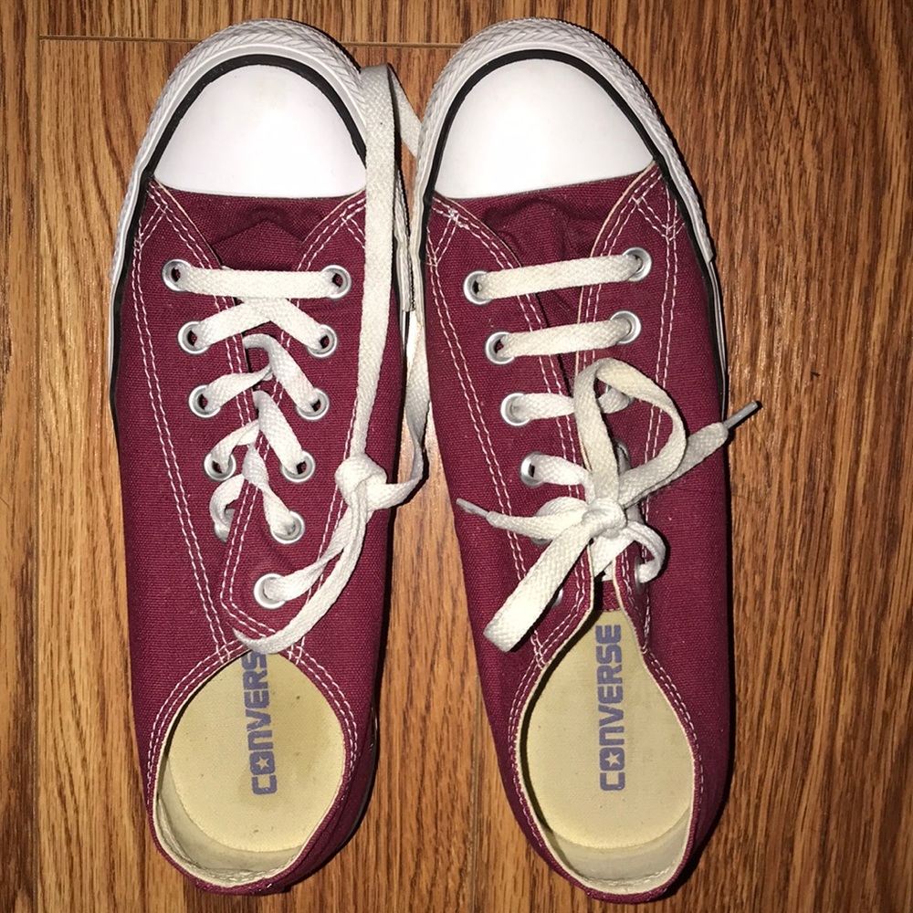 Maroon Converse